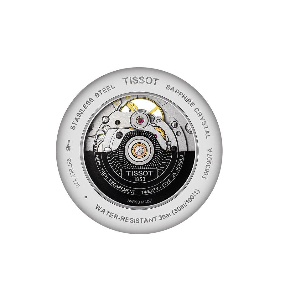 Tissot Tradition Powermatic 80 Black Dial Stainless Steel Mens Watch T0639071105800