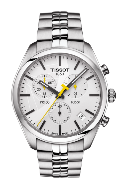 Tissot PR 100 Tour de France Special Edition Stainless Steel Mens Quartz Chronograph WatchT1014171103101