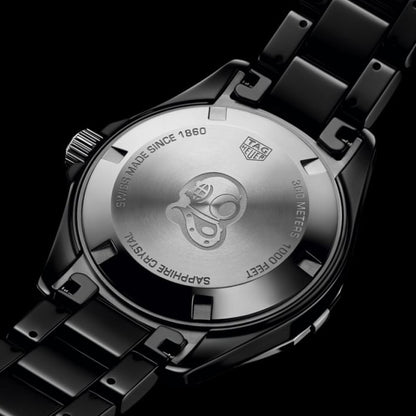 TAG Heuer Aquaracer Lady Black Ceramic & Rose Gold Womens Quartz Watch WAY1355.BH0716