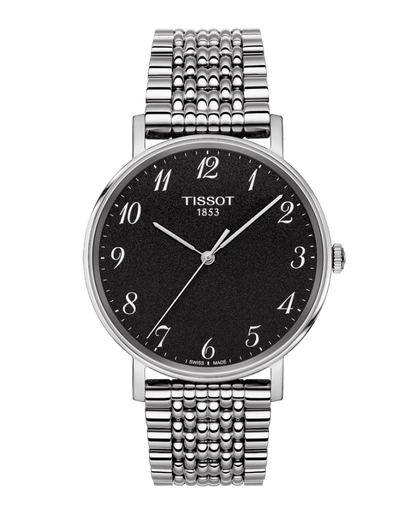 Tissot Everytime Gent Anthracite Grey Dial Stainless Steel Mens Quartz Watch T1094101107200