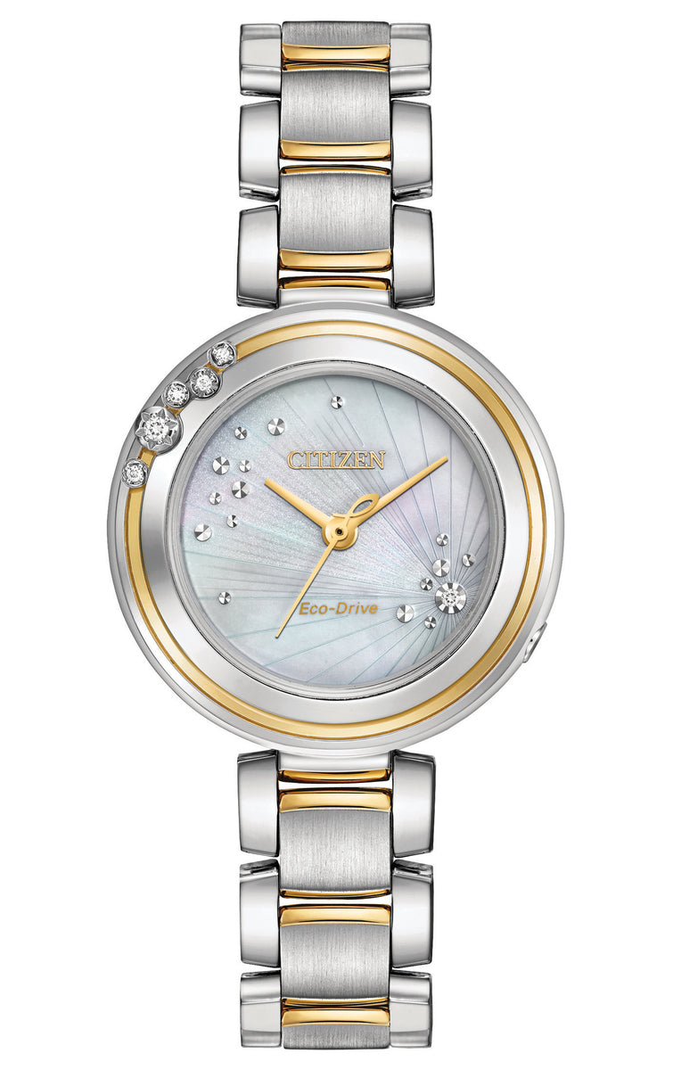 Citizen Eco-Drive Citizen L Carina Mother of Pearl Dial Two Tone Watch EM0464-59D