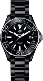 TAG Heuer Aquaracer Lady  Ceramic Black Dial Womens Quartz Watch WAY1390.BH0716