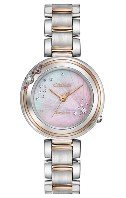 Citizen Eco-Drive Citizen L Carina Ruby & Diamond Set Two Tone Limited Edition Watch EM0466-53N