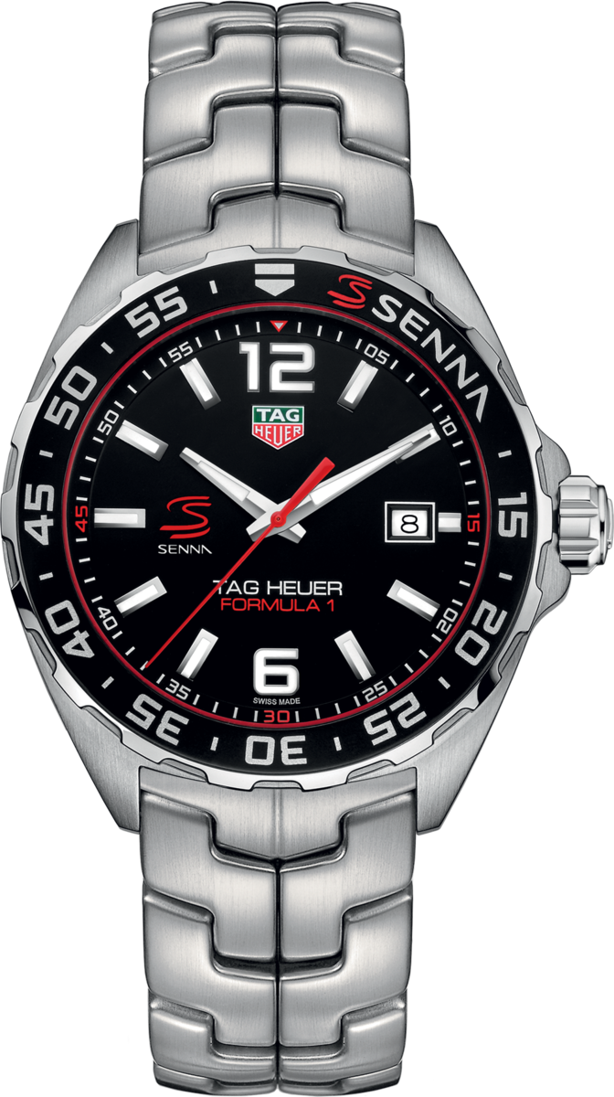 TAG Heuer Formula 1 Black Dial Stainless Steel Ayrton Senna Special Edition Mens Quartz Watch WAZ1012.BA0883
