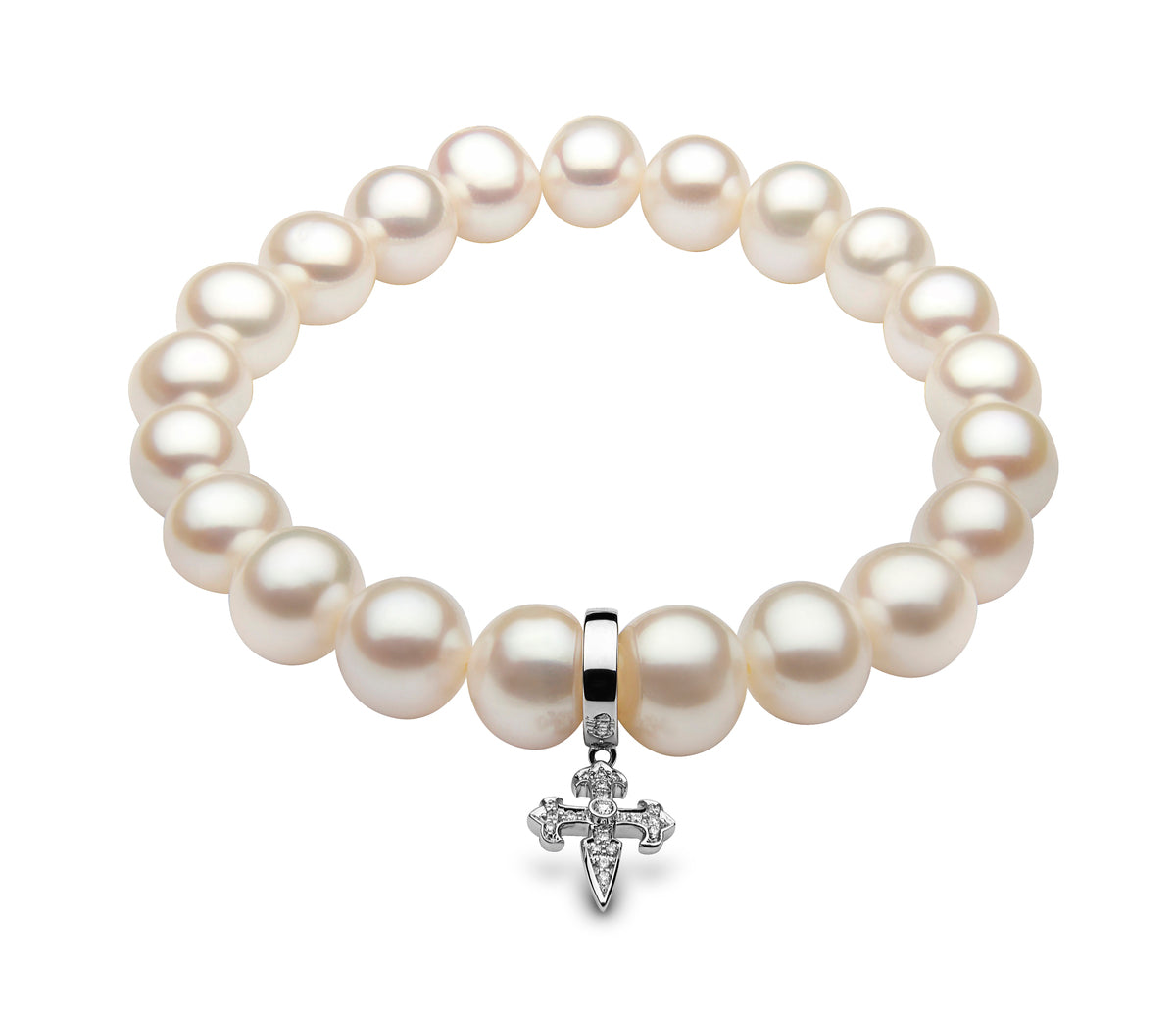 YOKO London Cultured Freshwater Pearl & Diamond Bracelet