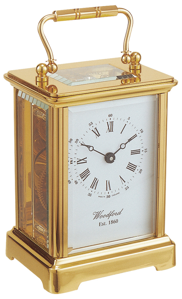 Woodford Solid Brass Mechanical Obis Carriage Clock