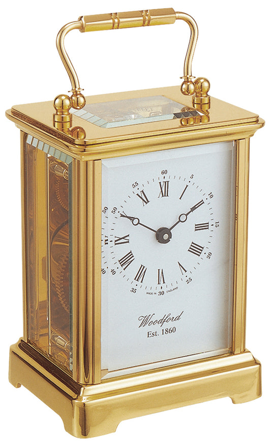 Woodford Solid Brass Mechanical Obis Carriage Clock