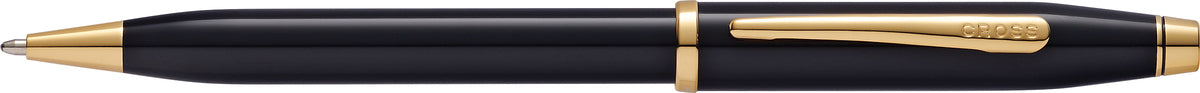 Cross Century II Black Lacquer Ballpoint Pen 412WG-1