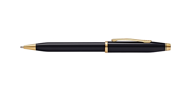 Cross Century II Black Lacquer Ballpoint Pen 412WG-1