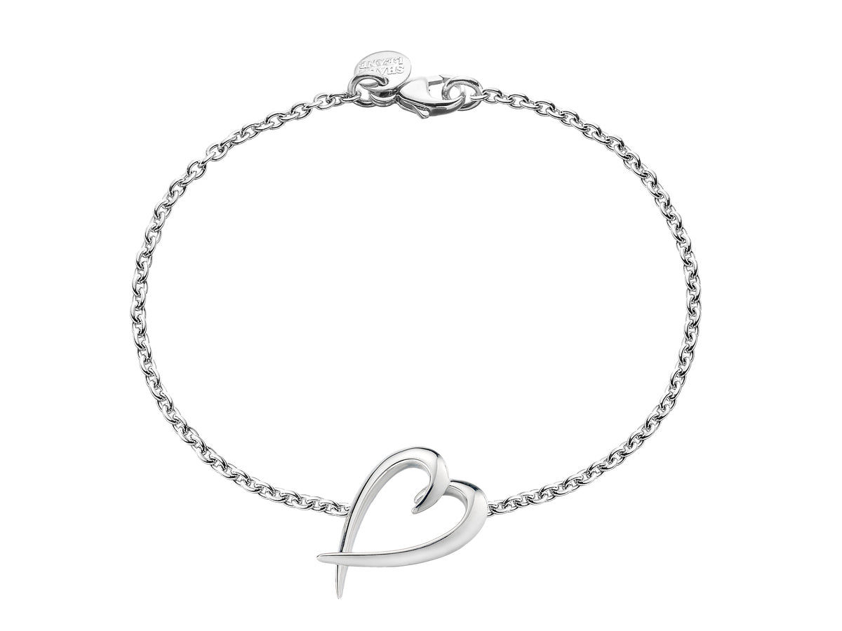 Shaun Leane Sterling Silver Signature Hook Heart Bracelet SLS588