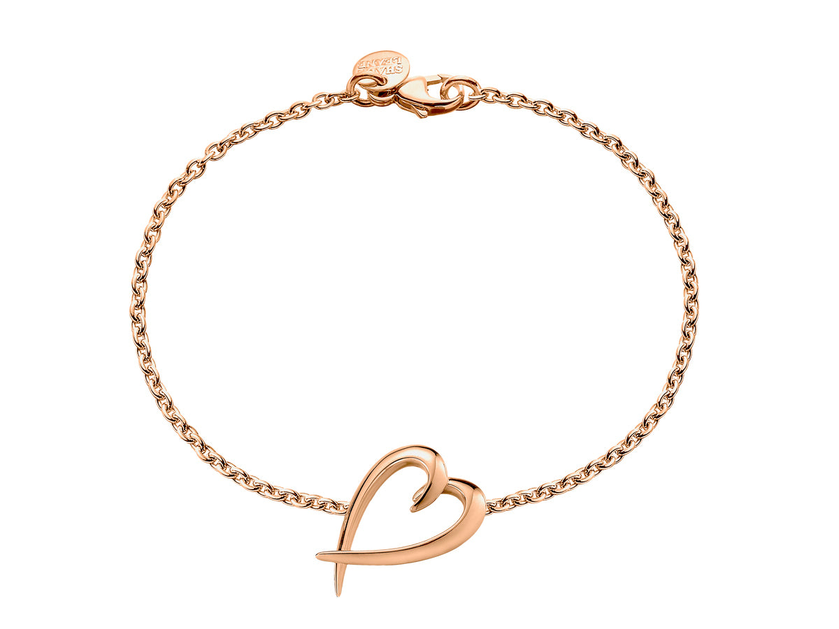 Shaun Leane Rose Vermeil Signature Hook Heart Bracelet SLS589RG