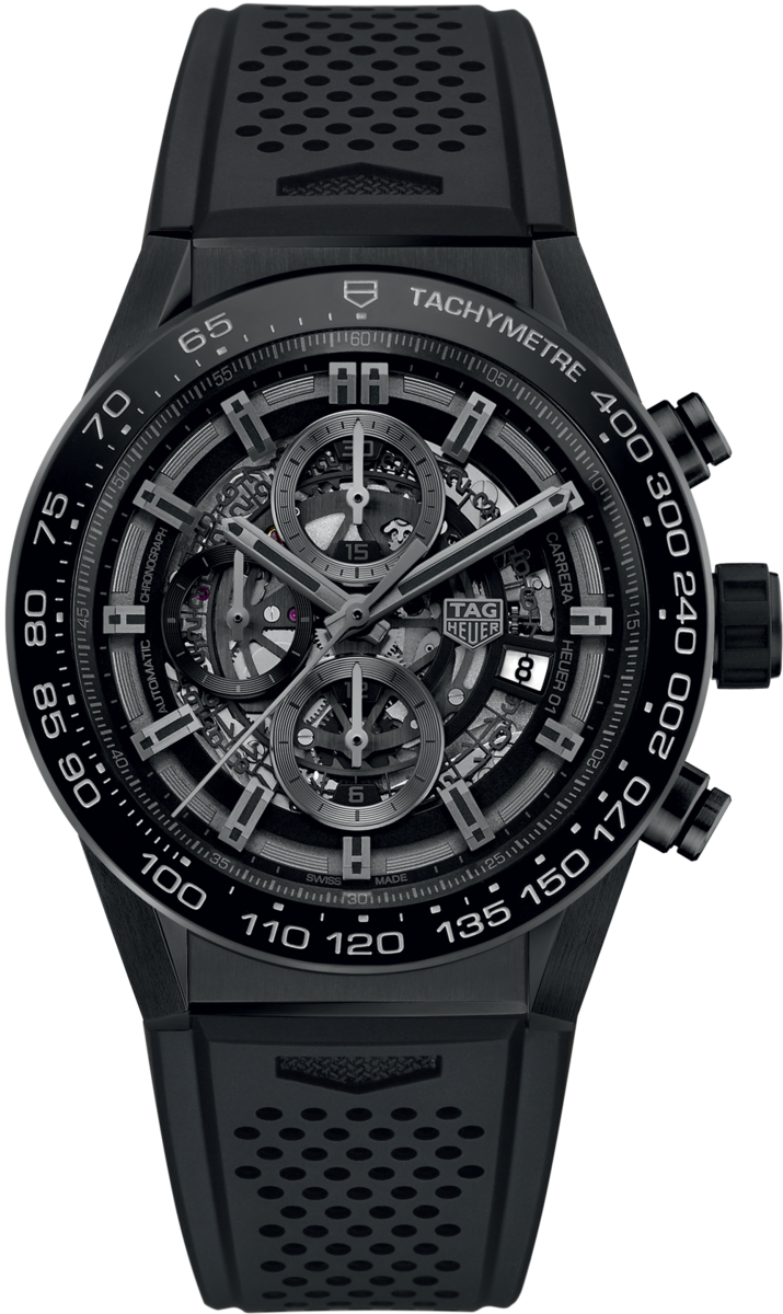 TAG Heuer Carrera Calibre HEUER 01 Automatic Ceramic & Titanium Mens Chronograph Watch CAR2A90.FT6071