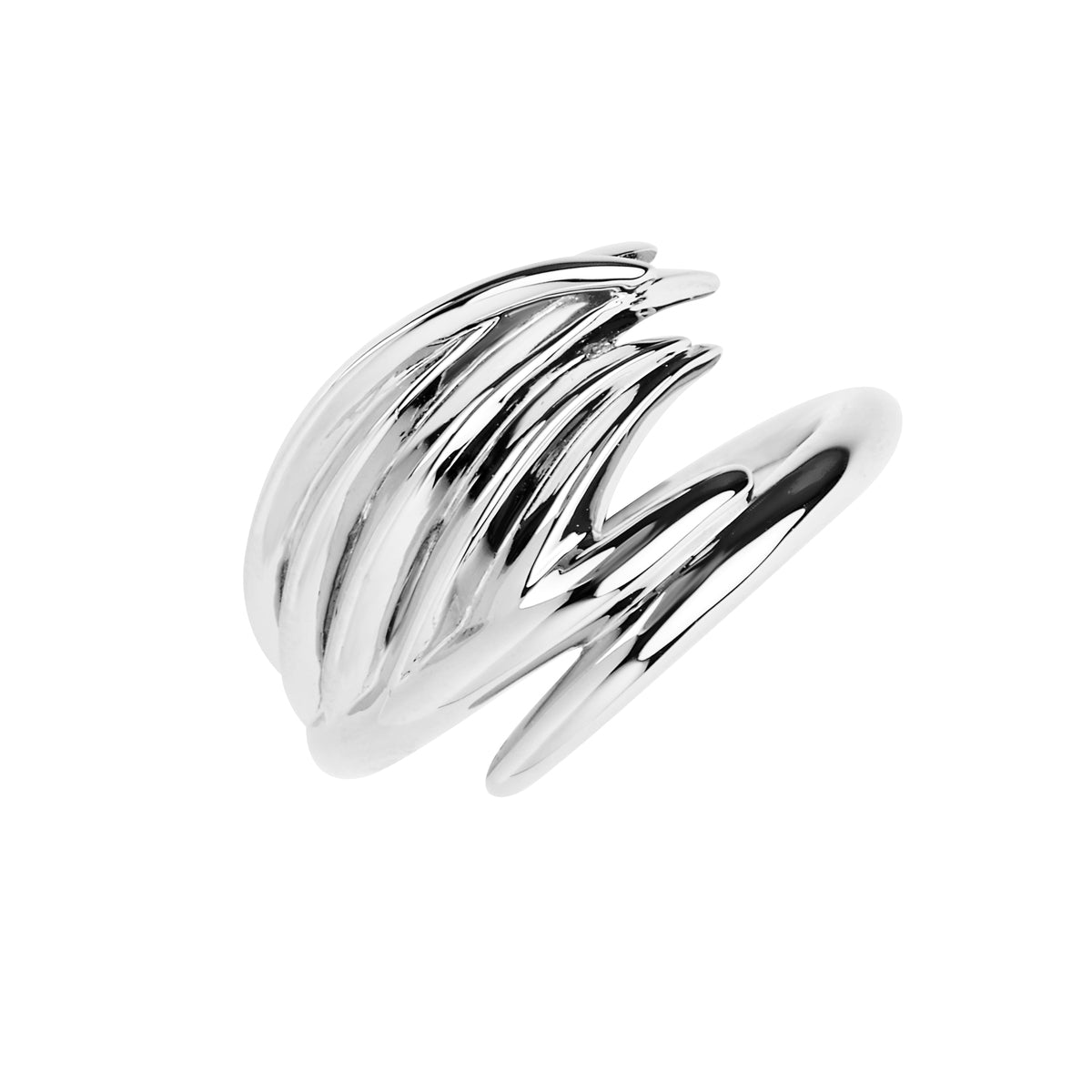 Shaun Leane Sterling Silver White Feather Ring (Size P) SLS660