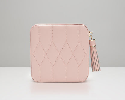 WOLF Caroline Rose Quartz Jewellery Zip Travel Case 329915 