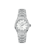 TAG Heuer Link Lady Mother of Pearl Dial Diamond Set Stainless Steel Womens Quartz Watch WBC1316.BA0600