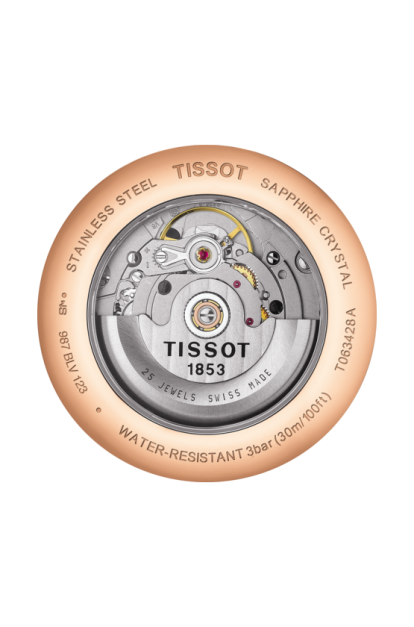 Tissot Tradition Anthracite Dial PVD Rose Gold Plated Mens Watch T0634283606800