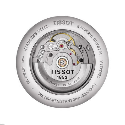 Tissot Tradition Small Seconds Silver Dial Stainless Steel Mens Watch T0634281103800