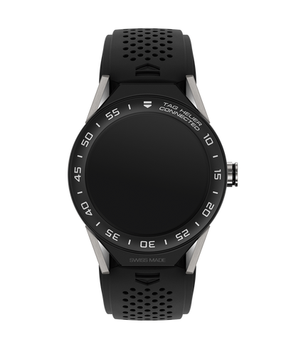 TAG Heuer Connected Modular 45 Titanium Black Rubber with Black Ceramic Bezel Smart Watch SBF8A8001.11FT6076