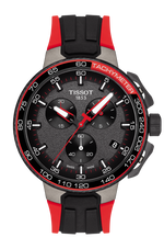Tissot T-Race Cycling La Vuelta Black & Red Stainless Steel Mens Quartz Chronograph Watch T1114173744101