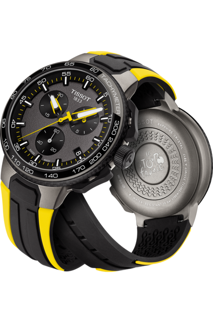 Tissot T-Race Cycling Le Tour De France 2018 Special Edition Stainless Steel Mens Quartz Chronograph Watch T1114173744100
