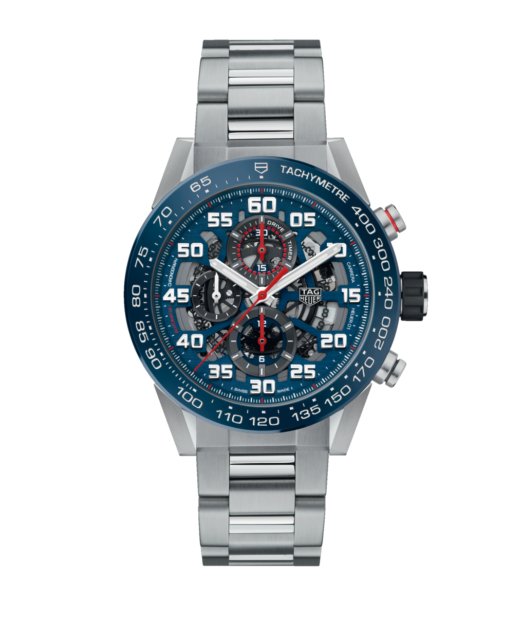 TAG Heuer Carrera Calibre HEUER 01 Red Bull Racing Special Edition Automatic Stainless Steel Mens Chronograph Watch CAR2A1K.BA0703