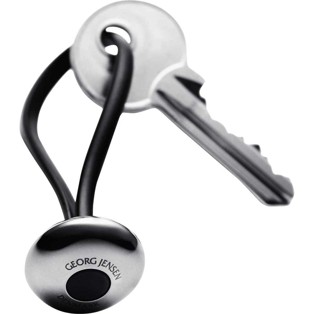 Georg Jensen Living Stainless Steel ELLIPSE Keyring 3584852