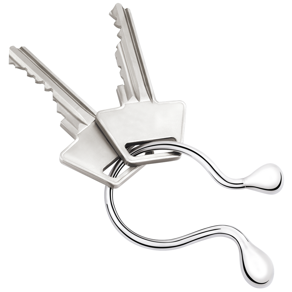 Georg Jensen Living Stainless Steel SPACE Keyring 3584883