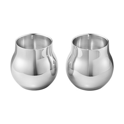 Georg Jensen Living Stainless Steel CAFU Tealight Holders (Pair) 3586340