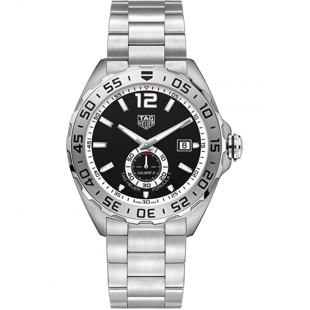 TAG Heuer Formula 1 Black Dial Calibre 6 Stainless Steel Mens Watch WAZ2012.BA0842