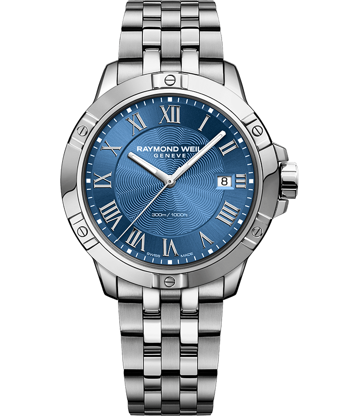 Raymond Weil Tango Blue Dial Stainless Steel Mens Quartz Watch 8160-ST-00508