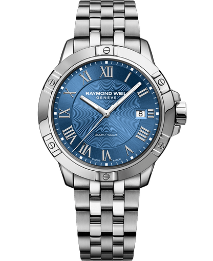 Raymond Weil Tango Blue Dial Stainless Steel Mens Quartz Watch 8160-ST-00508
