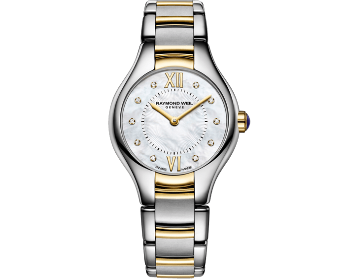 Raymond Weil Noemia Mother of Pearl Dial Two Tone Womens Quartz Watch 24mm 5124-STP-00985