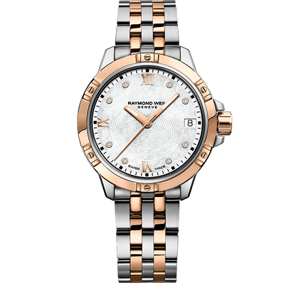 Raymond Weil Tango Mother of Pearl Dial Two Tone Womens Quartz Watch 5960-SP5-00995