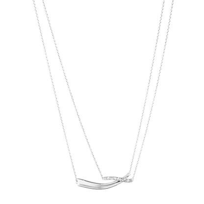 Georg Jensen Sterling Silver & Diamond MARCIA Pendant Necklace 3536430