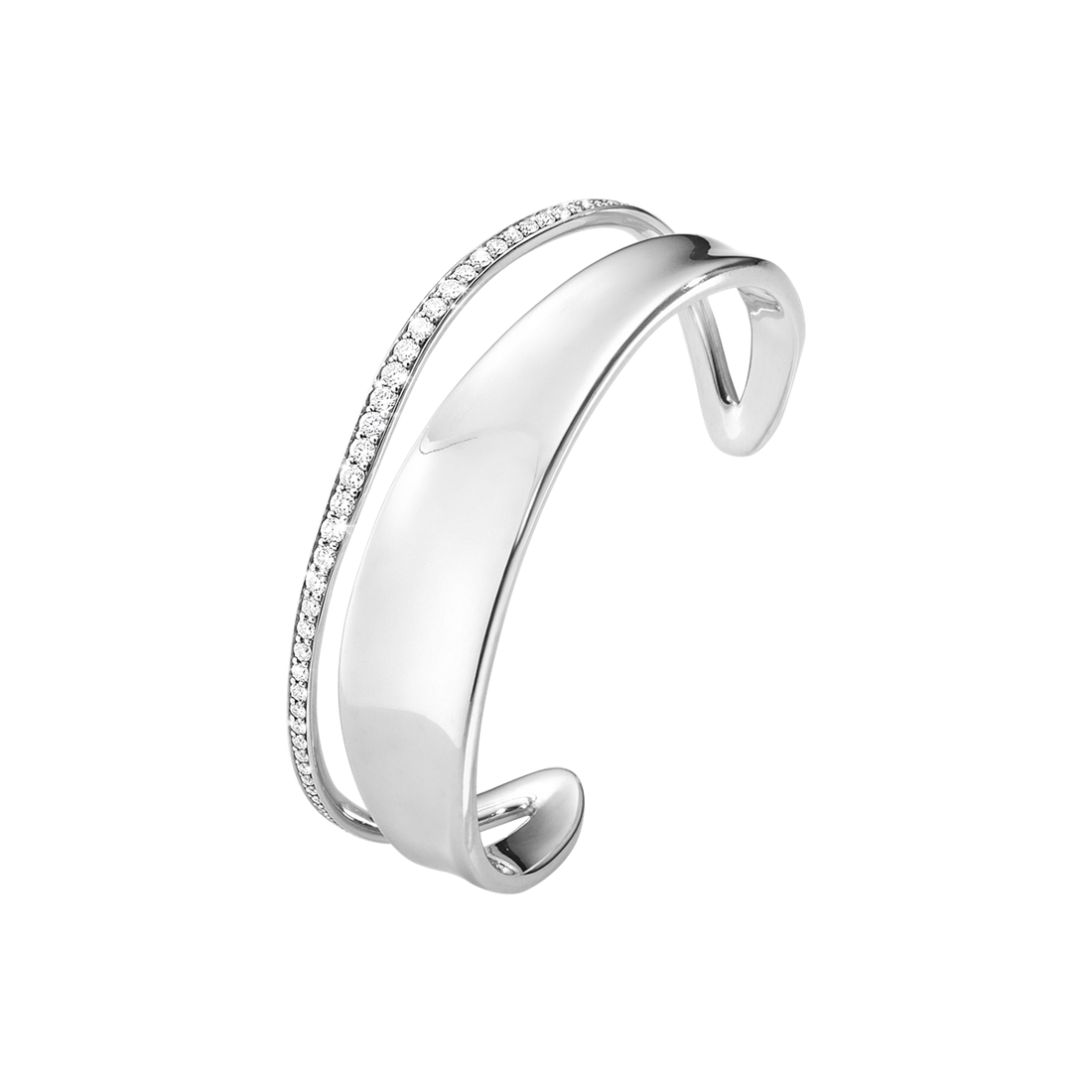Georg Jensen Sterling Silver & Diamond MARCIA Bangle 200000559000M