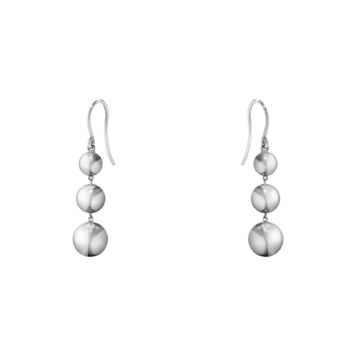 Georg Jensen MOONLIGHT GRAPES Sterling Silver Drop Earrings 3539347