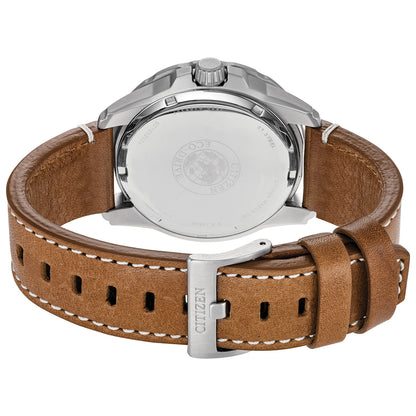 Citizen Eco-Drive Sport Power Reserve Silver Dial Stainless Steel Mens Watch AW7040-02A