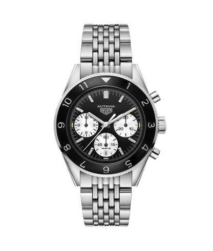 TAG Heuer Heritage Autavia Heuer 02 Automatic Stainless Steel Mens Chronograph Watch CBE2110.BA0687