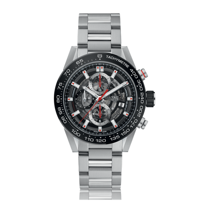 TAG Heuer Carrera Calibre HEUER 01 Automatic Stainless Steel Mens Chronograph Watch CAR201V.BA0714