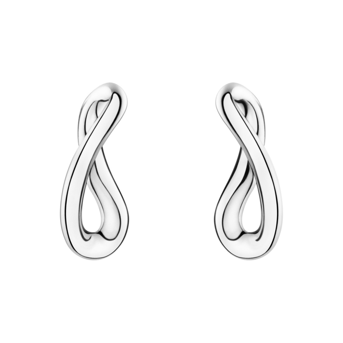 Georg Jensen INFINITY Sterling Silver Earrings 3539284