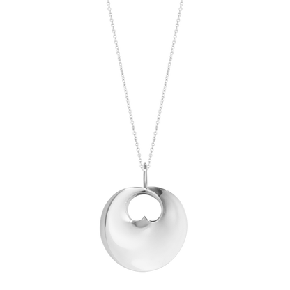 Georg Jensen HIDDEN HEART Sterling Silver Pendant Necklace (large) 3536443