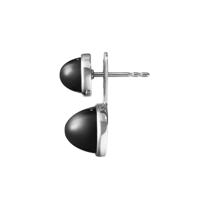 Georg Jensen MICHELSEN Sterling Silver & Black Onyx Stud/Drop Earrings 10007339
