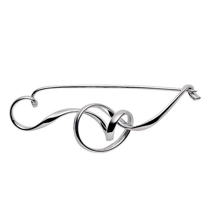 Georg Jensen FORGET-ME-KNOT Sterling Silver Brooch 3531590
