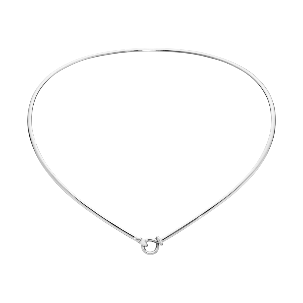 Georg Jensen DEW DROP Sterling Silver Neckring Collar Necklace 3533028
