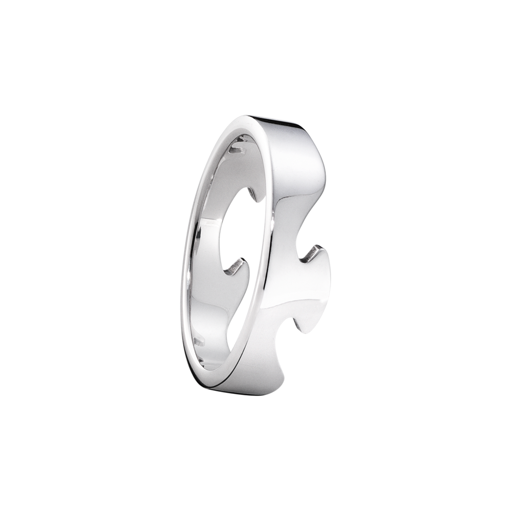 Georg Jensen FUSION 18ct White Gold End Ring 3546000