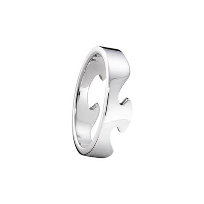 Georg Jensen FUSION 18ct White Gold End Ring 3546000