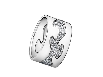 Georg Jensen FUSION 18ct White Gold End Ring 3546000