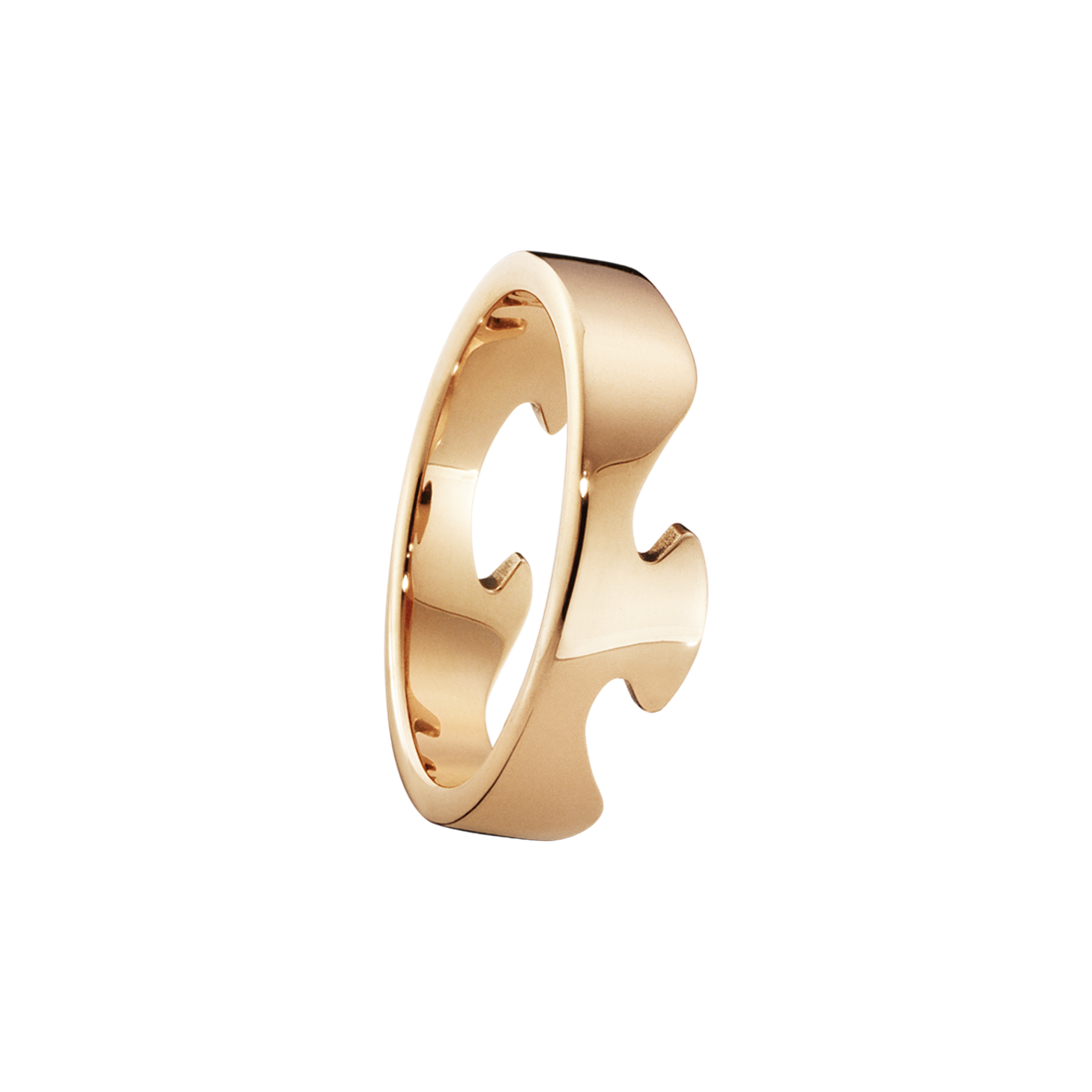 Georg Jensen FUSION 18ct Rose Gold End Ring 3541700
