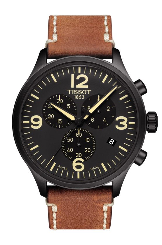 Tissot Chrono XL Black Stainless Steel Black Dial Mens Quartz Chronograph Watch T1166173605700