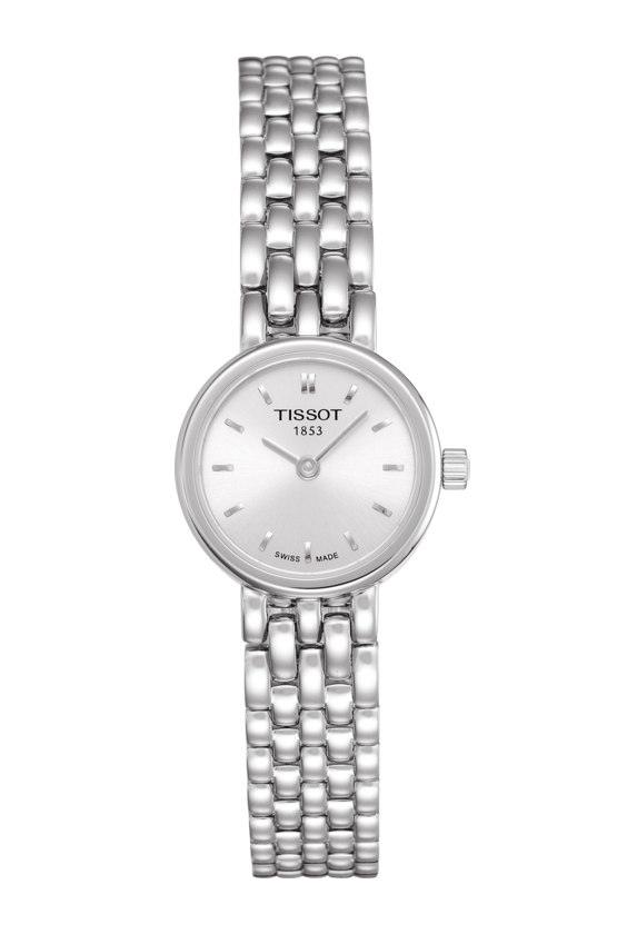 Tissot Lovely Round Silver Dial Stainless Steel Womens Quartz Watch T0580091103100